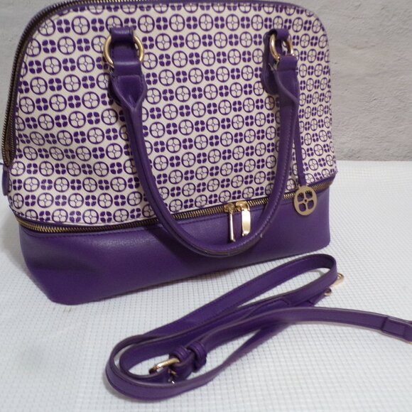 Inman Global Chic Women's Dome Travel Handbag w/Makeup Bag & Fanny Purse - Picture 7 of 14